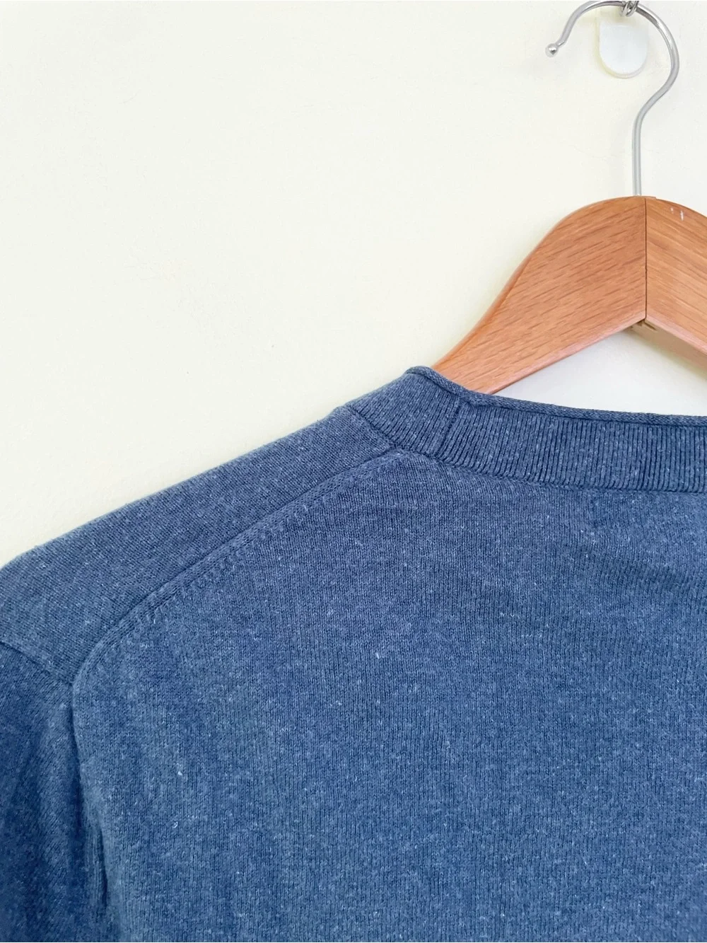Banana Republic Performance Silk-Linen Crew Neck Sweater in Starry Night Blue M